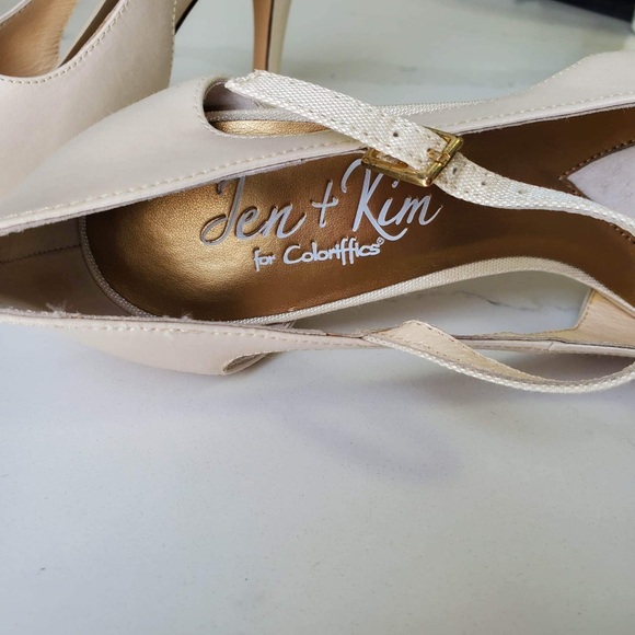 Jen+Kim. Satin material. NWB high heels shoes. Dust bag - Picture 3 of 9